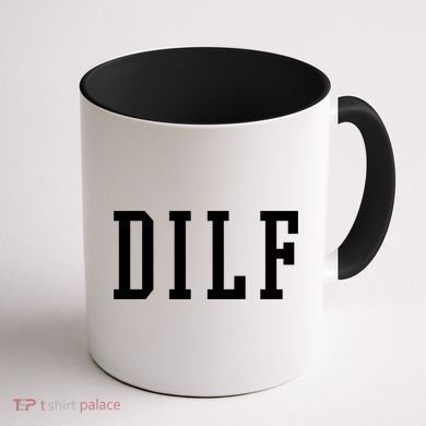 Dilf Crewneck Cool Gift Coffee Mug back