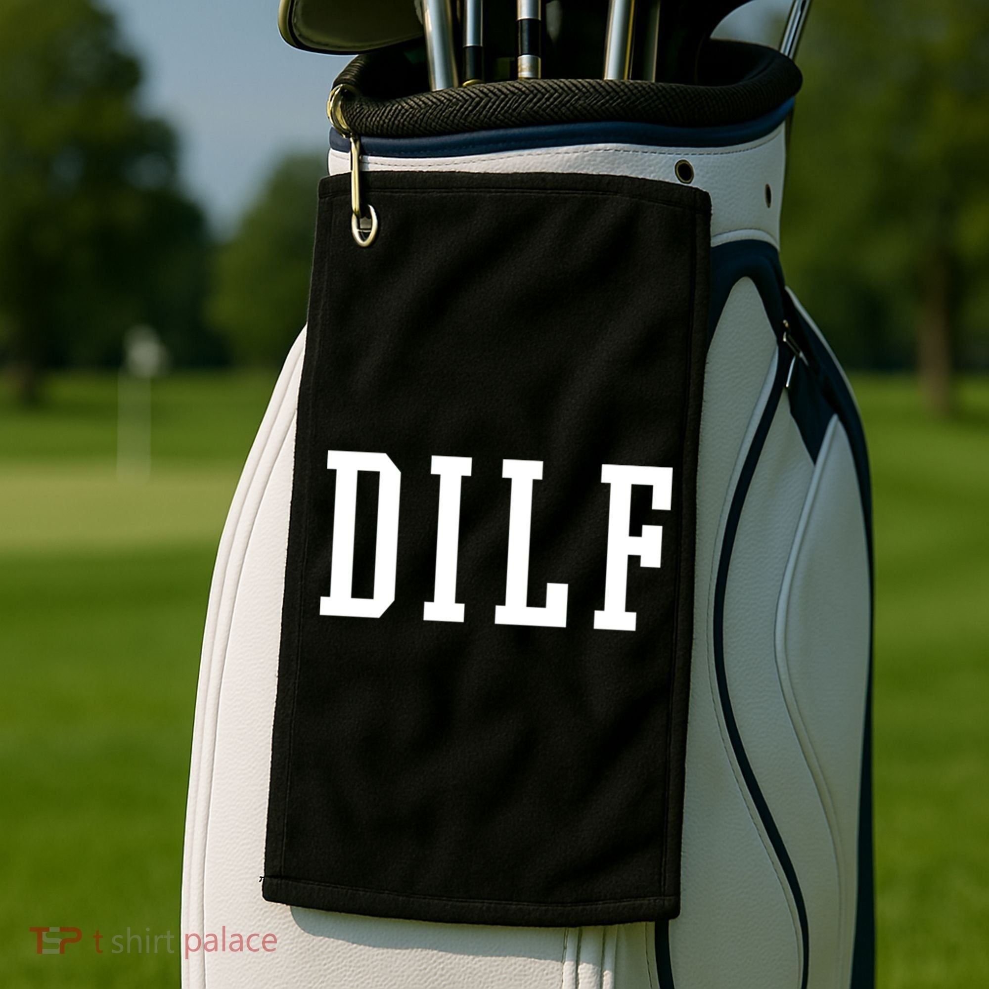Dilf Crewneck Cool Gift Golf Towel
