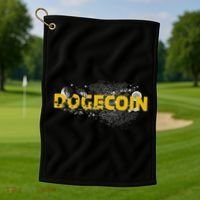 Dogecoin Cryptocurrency Crypto Golf Towel thumb 1