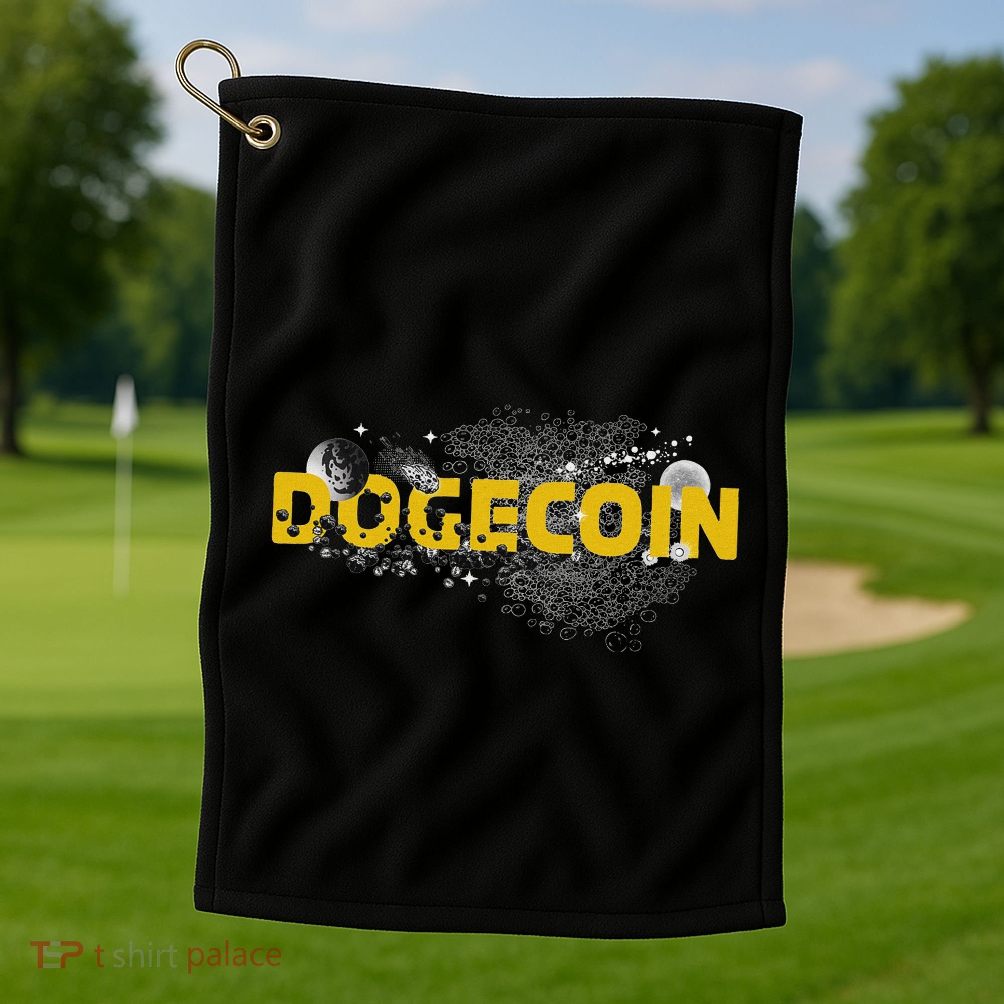 Dogecoin Cryptocurrency Crypto Golf Towel