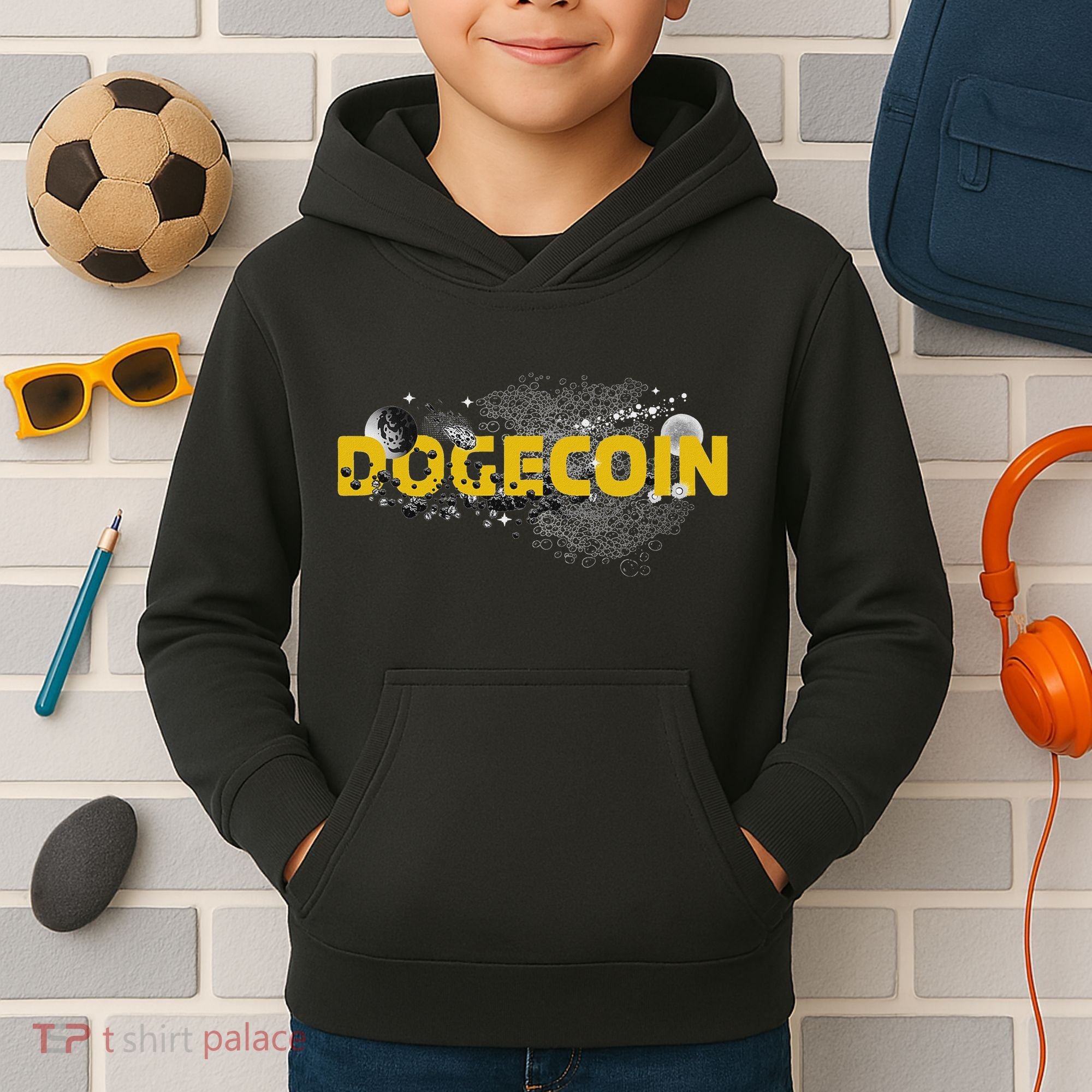 Dogecoin Cryptocurrency Crypto Kids Hoodie