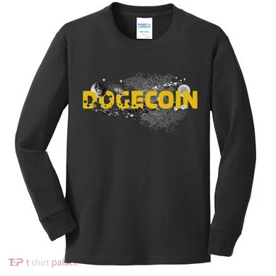 Dogecoin Cryptocurrency Crypto Kids Long Sleeve Shirt