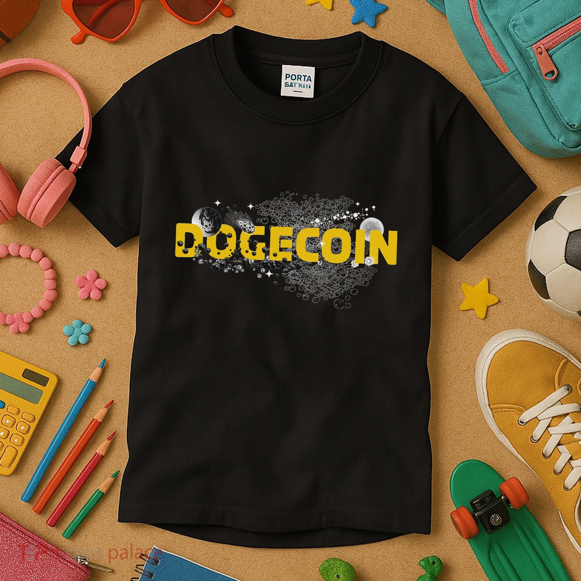 Dogecoin Cryptocurrency Crypto Kids T-Shirt