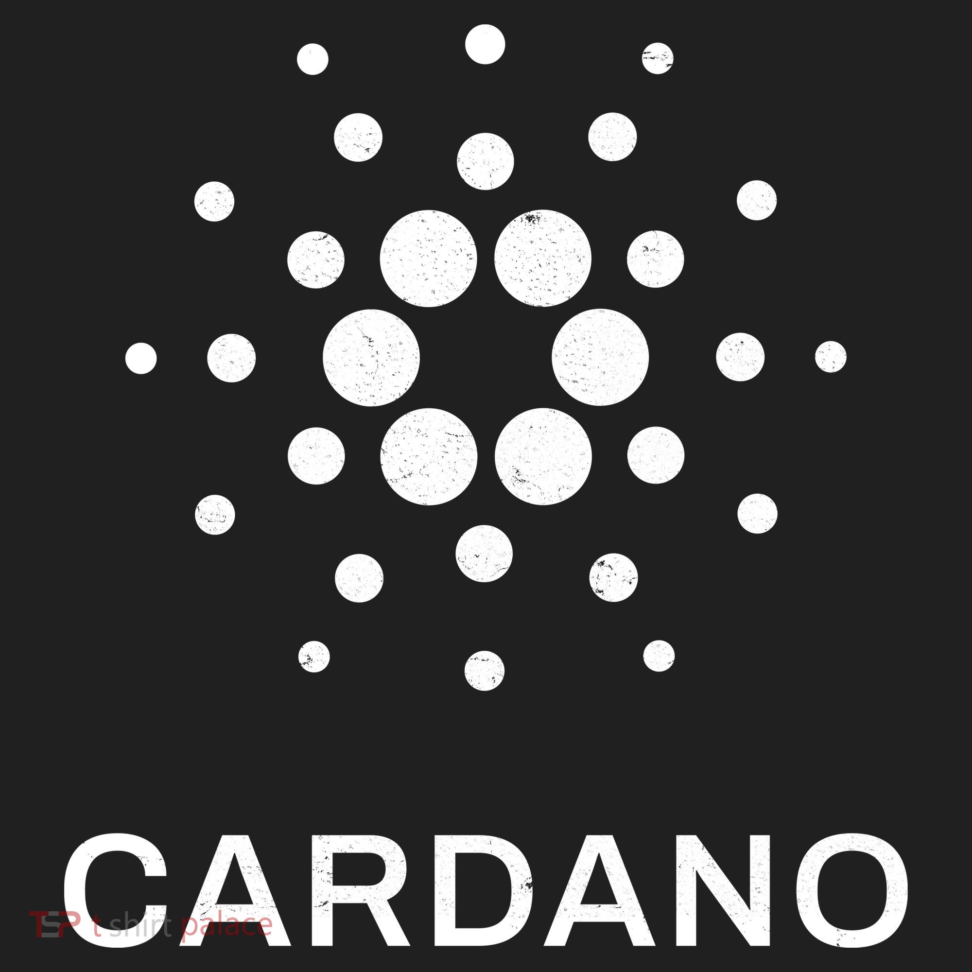 Distressed Cardano Cryptocurrency Logo Hat