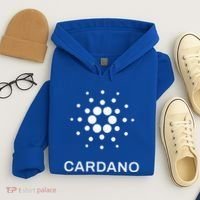 Distressed Cardano Cryptocurrency Logo Hoodie thumb 4