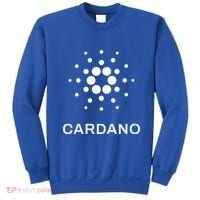 Distressed Cardano Cryptocurrency Logo Sweatshirt thumb 0