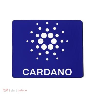 Distressed Cardano Cryptocurrency Logo Mousepad