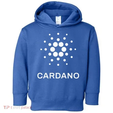 Distressed Cardano Cryptocurrency Logo Toddler Hoodie