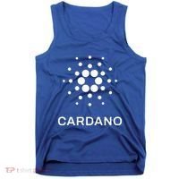 Distressed Cardano Cryptocurrency Logo Tank Top thumb 0