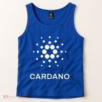 Distressed Cardano Cryptocurrency Logo Tank Top thumb 2