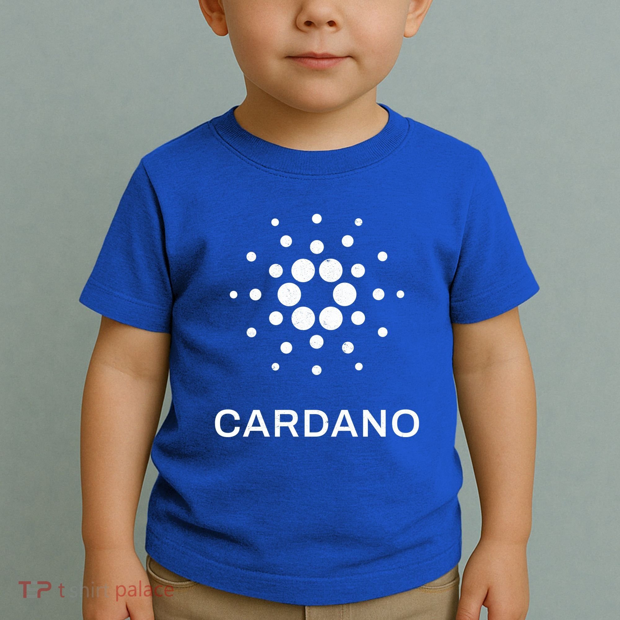 Distressed Cardano Cryptocurrency Logo Toddler T-Shirt
