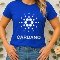 Distressed Cardano Cryptocurrency Logo Women's T-Shirt thumb 2