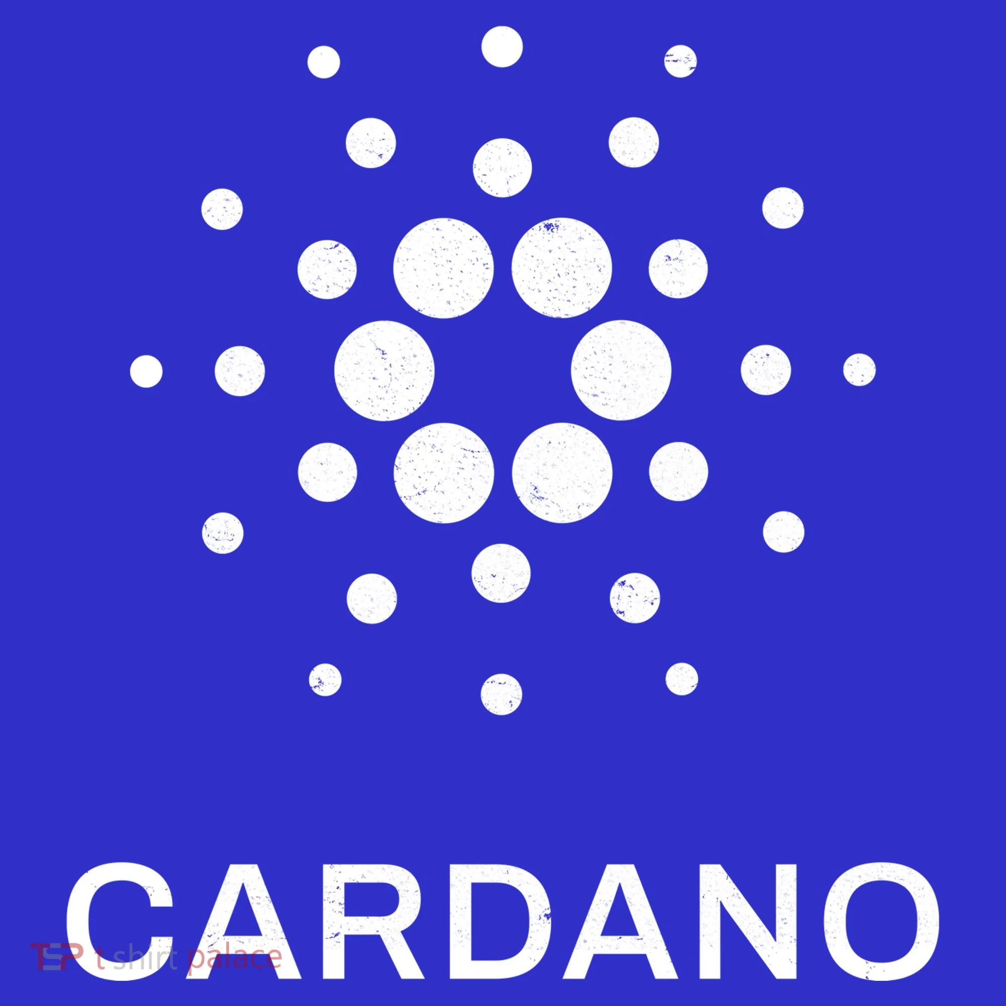 Distressed Cardano Cryptocurrency Logo Kids Hoodie