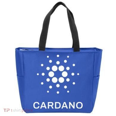 Distressed Cardano Cryptocurrency Logo Tote Bag