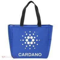 Distressed Cardano Cryptocurrency Logo Tote Bag thumb 0