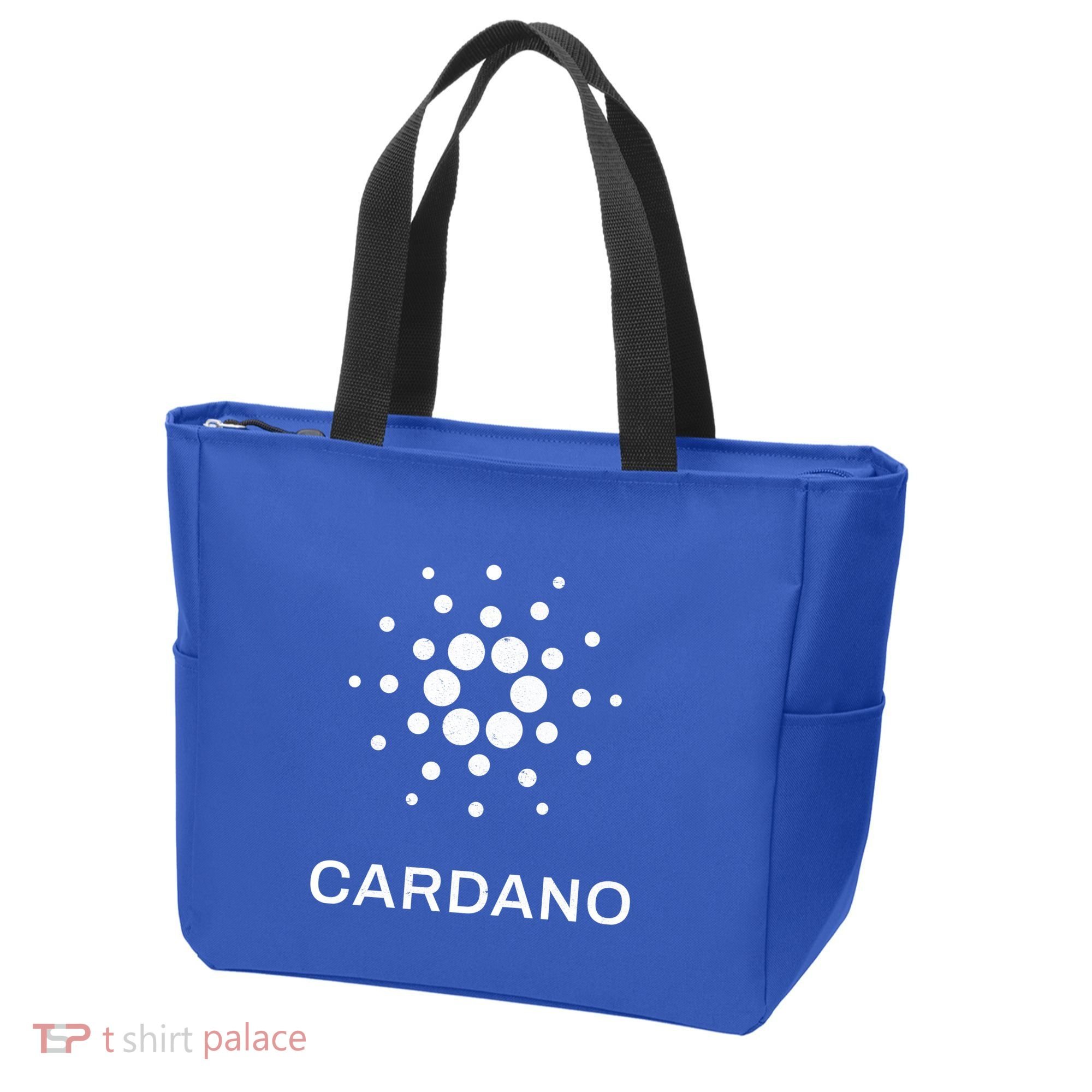 Distressed Cardano Cryptocurrency Logo Tote Bag