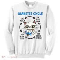 Diabetes Cycle Diabetes Awareness Funny Cat Lover Sweatshirt thumb 0