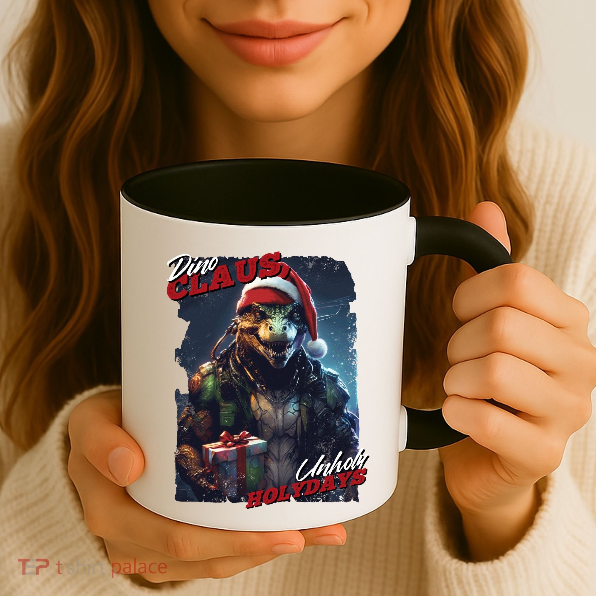 Dino Claus Coffee Mug