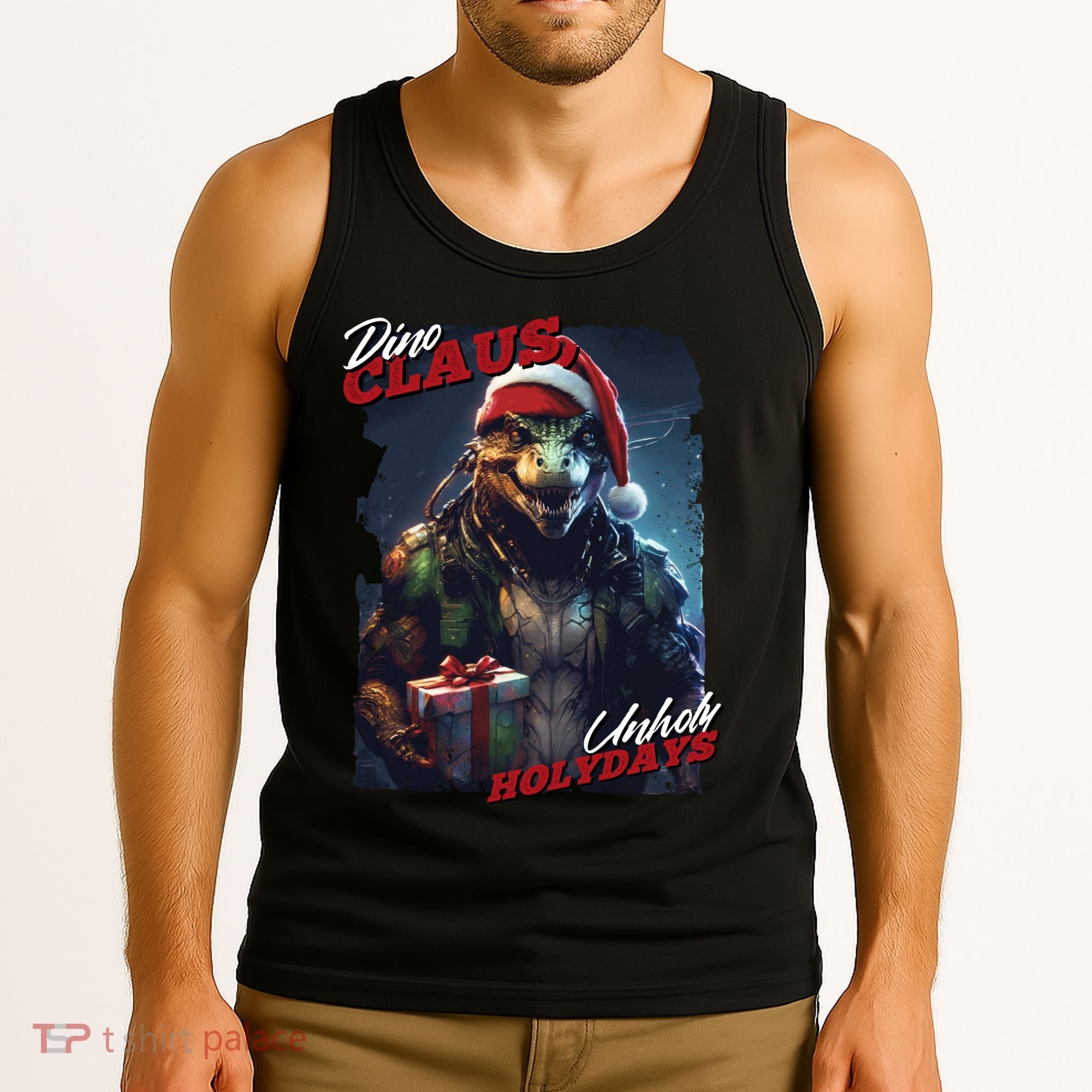Dino Claus Tank Top
