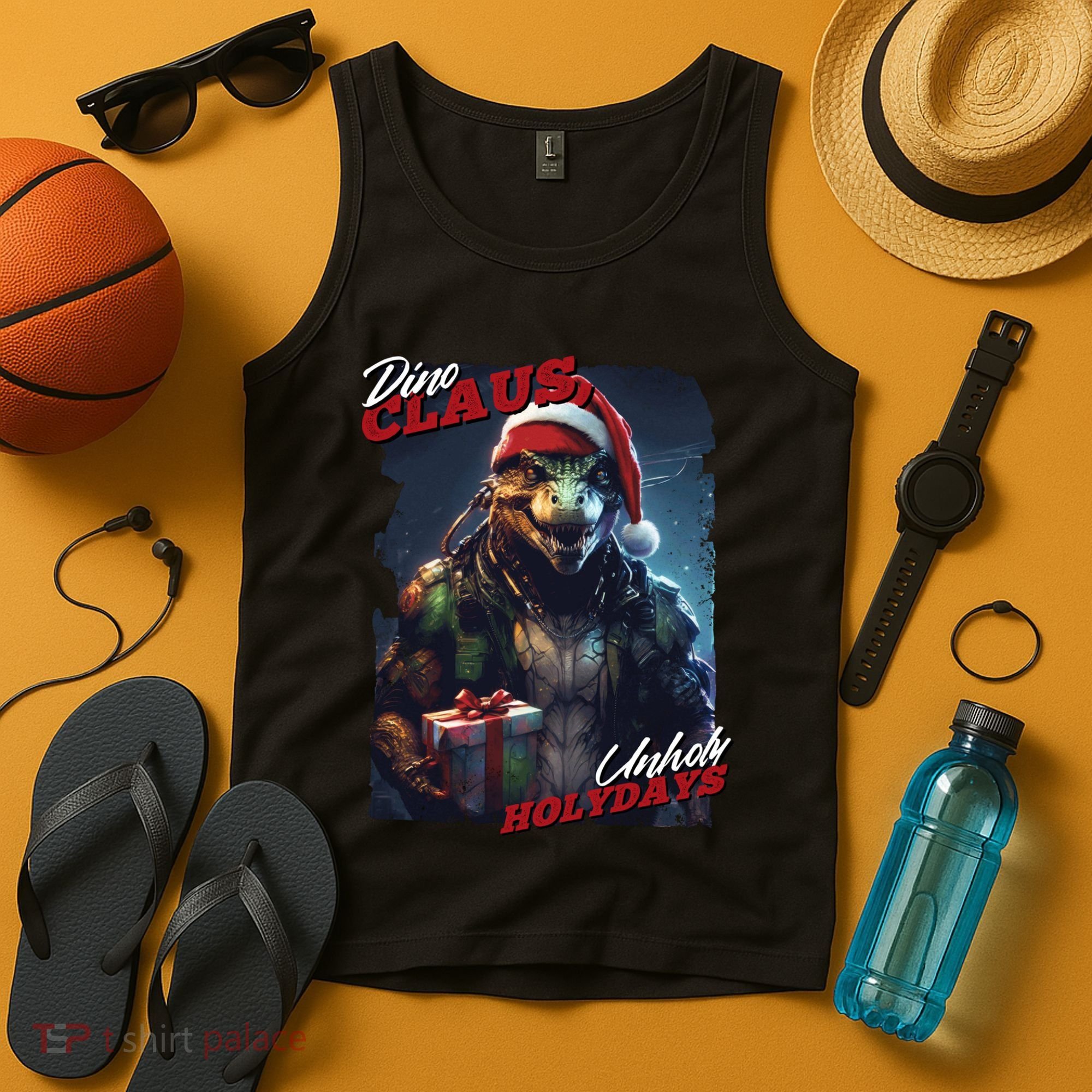 Dino Claus Tank Top