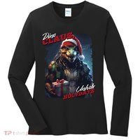 Dino Claus Women's Long Sleeve Shirt thumb 0