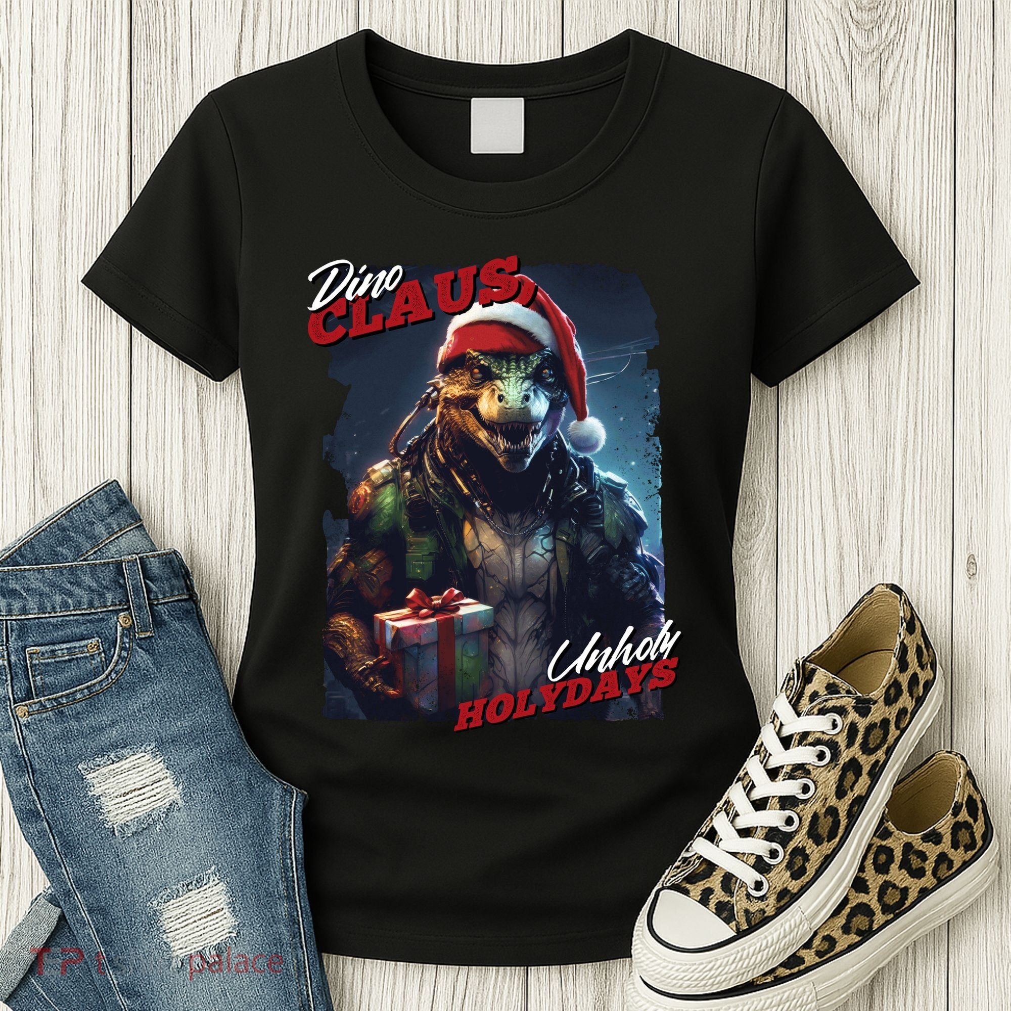 Dino Claus Women's T-Shirt