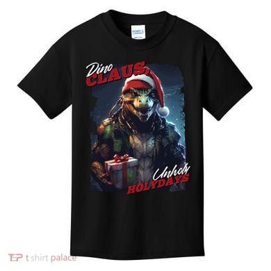 Dino Claus Kids T-Shirt