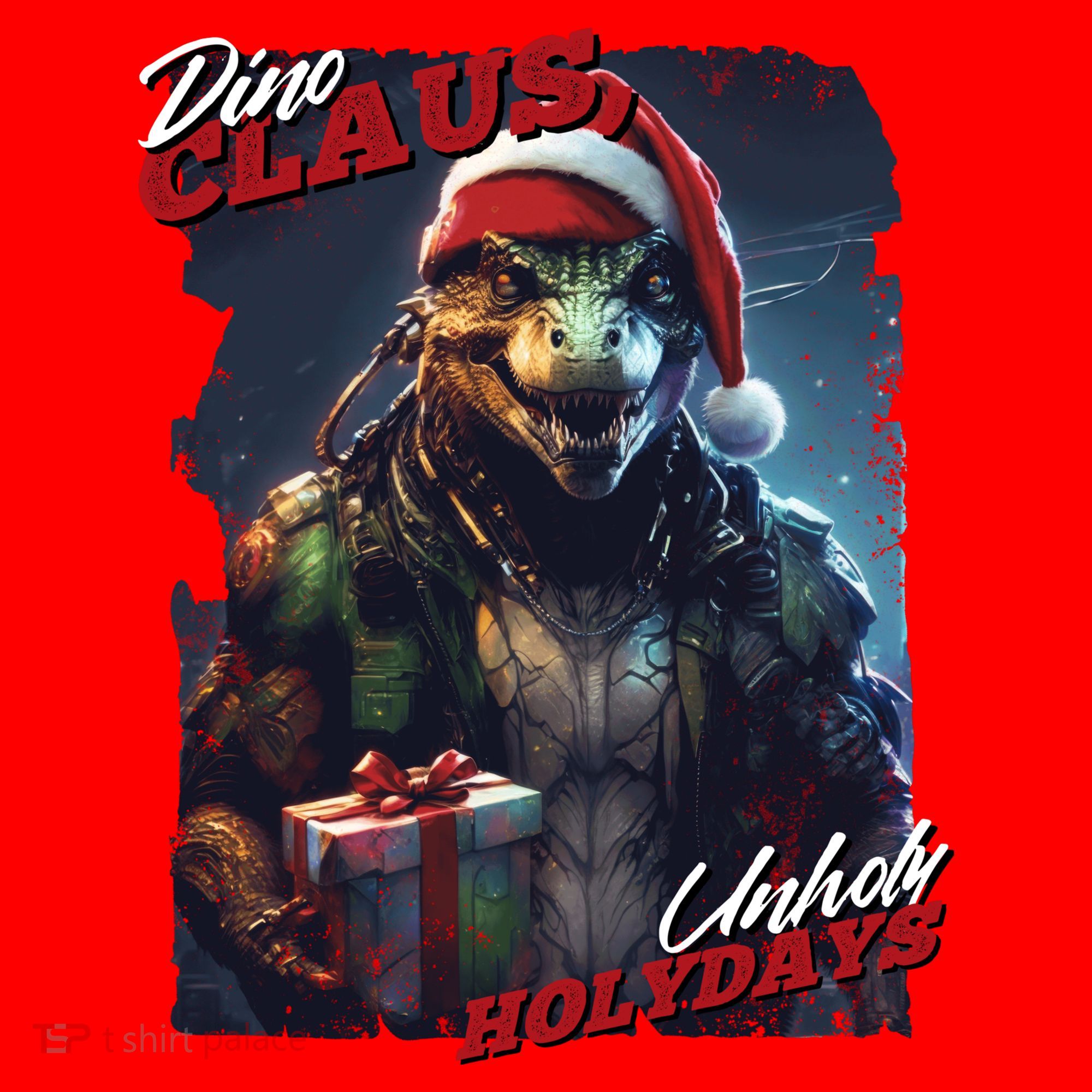 Dino Claus Santa Hat