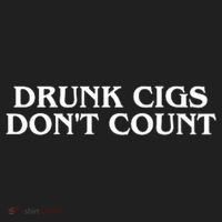 Drunk Cigs Dont Count Funny Women's Sweatshirt thumb 2