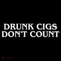 Drunk Cigs Dont Count Funny Women's Tank Top thumb 5