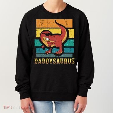 Daddysaurus Cool Dad Dinosaur With Sunglasses Women's Sweatshirt