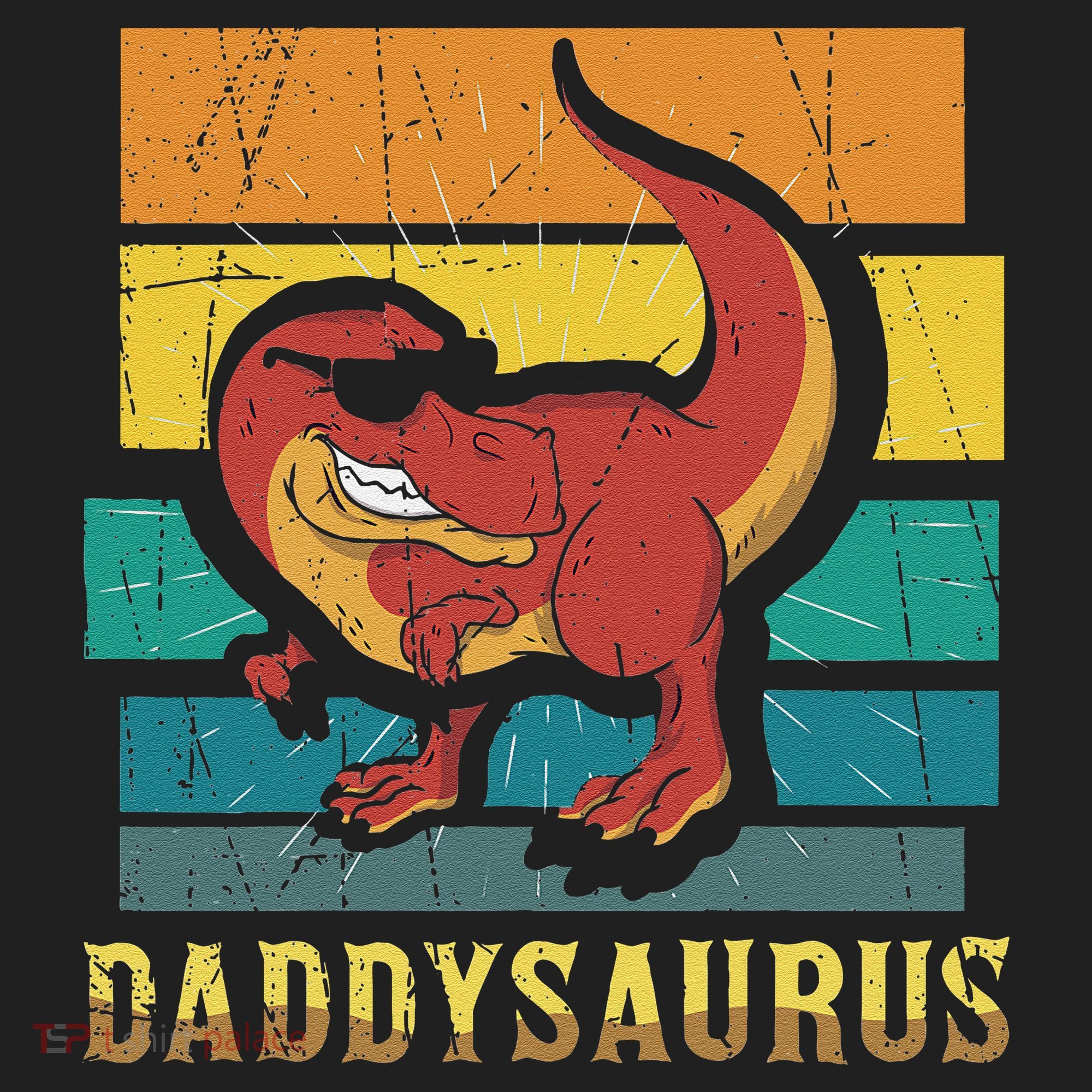Daddysaurus Cool Dad Dinosaur With Sunglasses Women's Sweatshirt