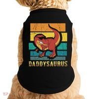 Daddysaurus Cool Dad Dinosaur With Sunglasses Doggie Tank thumb 0