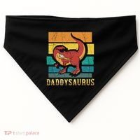Daddysaurus Cool Dad Dinosaur With Sunglasses USA-Made Doggie Bandana thumb 0