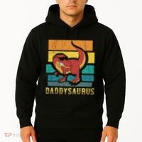 Daddysaurus Cool Dad Dinosaur With Sunglasses Hoodie thumb 2