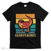 Daddysaurus Cool Dad Dinosaur With Sunglasses T-Shirt thumb 0