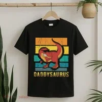 Daddysaurus Cool Dad Dinosaur With Sunglasses T-Shirt thumb 2