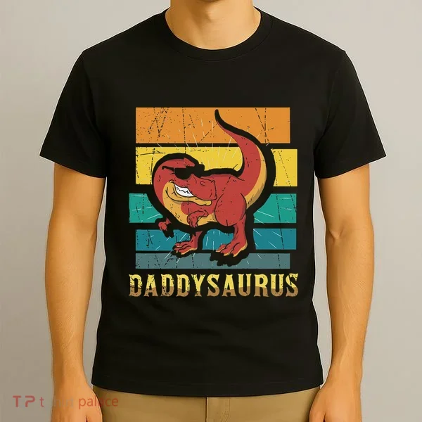 Daddysaurus Cool Dad Dinosaur With Sunglasses T-Shirt