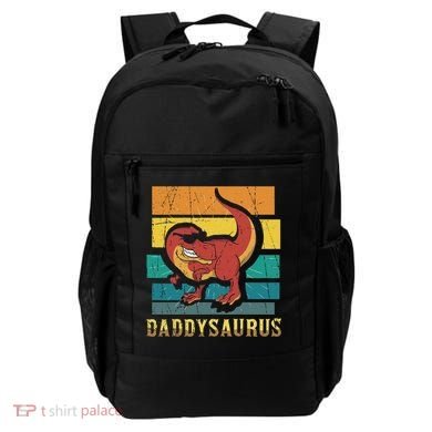 Daddysaurus Cool Dad Dinosaur With Sunglasses Backpack