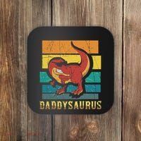Daddysaurus Cool Dad Dinosaur With Sunglasses Coaster thumb 0