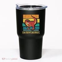 Daddysaurus Cool Dad Dinosaur With Sunglasses Tumbler thumb 0