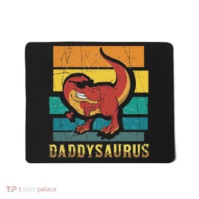 Daddysaurus Cool Dad Dinosaur With Sunglasses Mousepad