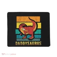Daddysaurus Cool Dad Dinosaur With Sunglasses Mousepad thumb 0