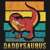 Daddysaurus Cool Dad Dinosaur With Sunglasses Ornament thumb 1