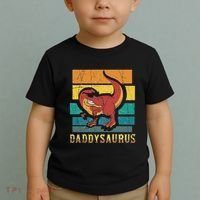 Daddysaurus Cool Dad Dinosaur With Sunglasses Toddler T-Shirt thumb 2
