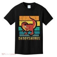 Daddysaurus Cool Dad Dinosaur With Sunglasses Kids T-Shirt thumb 0