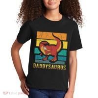 Daddysaurus Cool Dad Dinosaur With Sunglasses Kids T-Shirt thumb 2