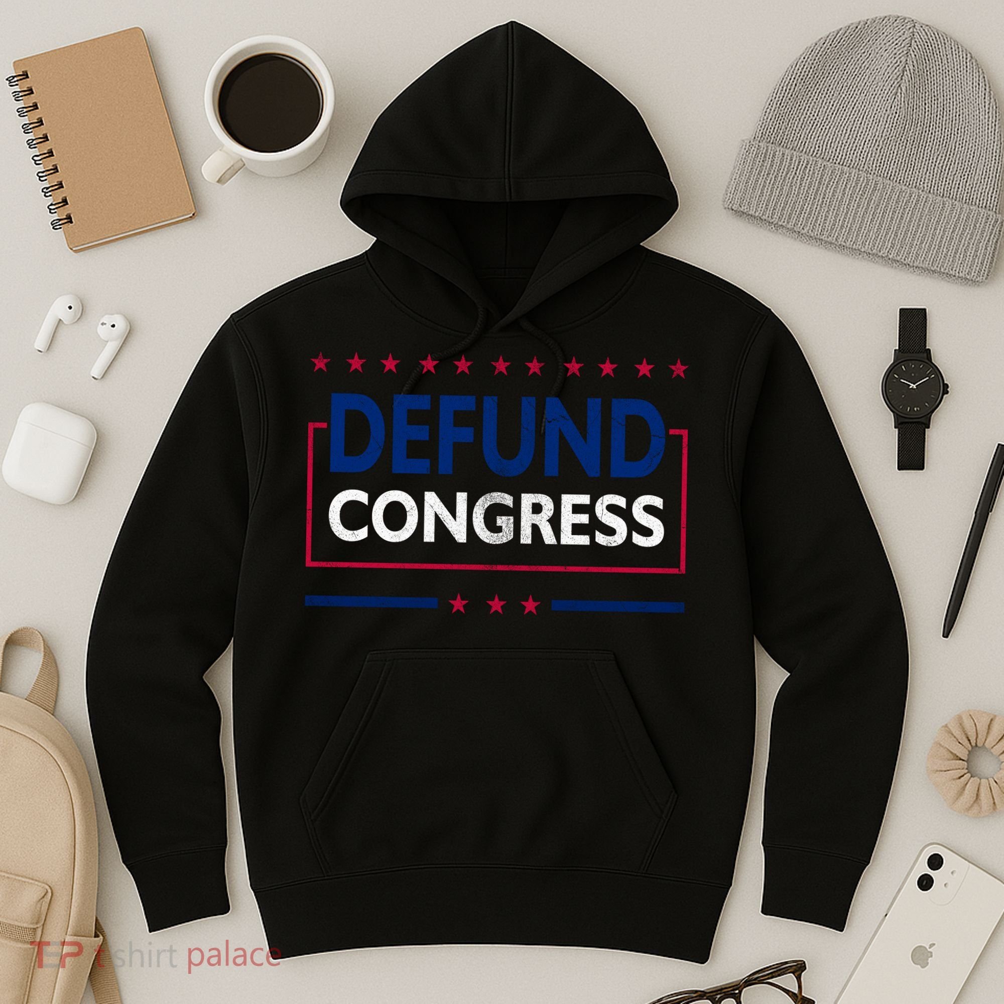 Defund Congress Defund Politicians Libertarian Political Hoodie