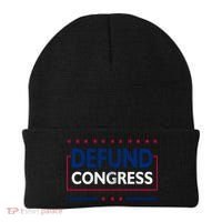 Defund Congress Defund Politicians Libertarian Political Beanie thumb 0