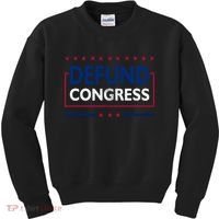 Defund Congress Defund Politicians Libertarian Political Kids Sweatshirt thumb 0